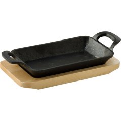 Tavă din fontă cu bază COOK & SHARE 17x10x2,5 cm neagră Tavă din fontă cu bază COOK & SHARE 17x10x2,5 cm neagră
