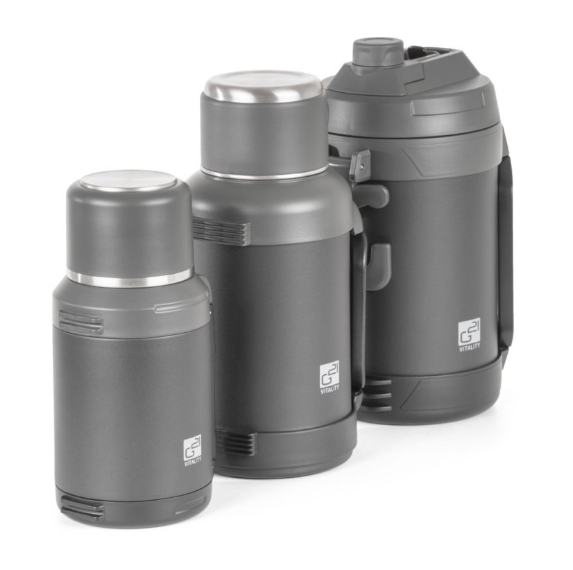 G21 termoska z nehrdzavejúcej ocele 1200 ml, čierno-sivá