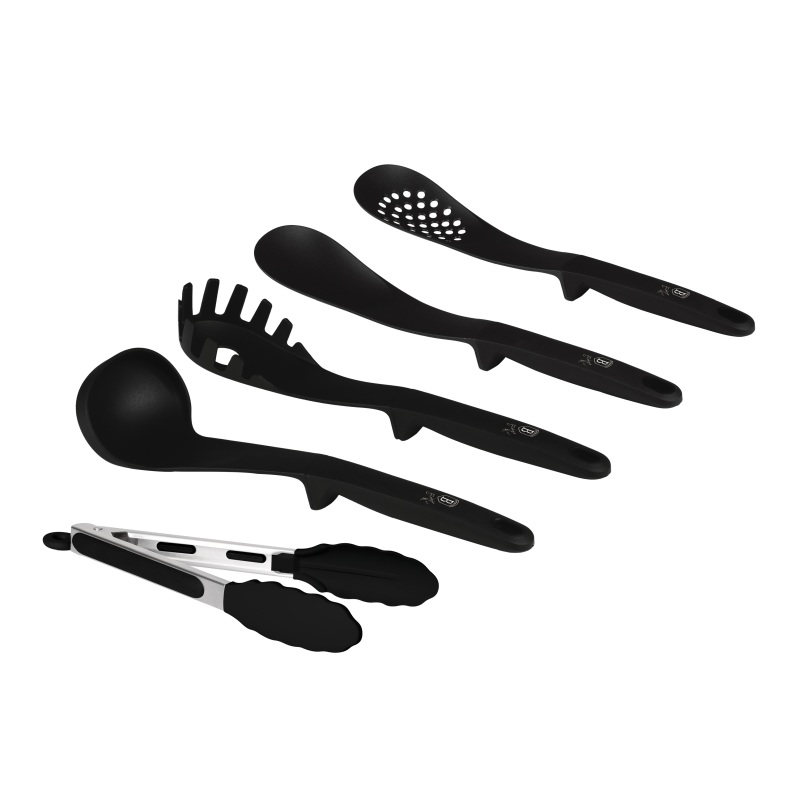 Kuchyňské náčiní sada 5 ks Matte Black Collection