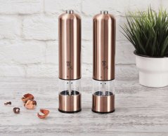Mlýnek na pepř a sůl elektrický sada 2 ks Rosegold Metallic Line