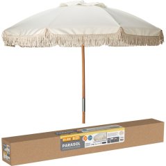 Parasol din lemn 180 cm bej