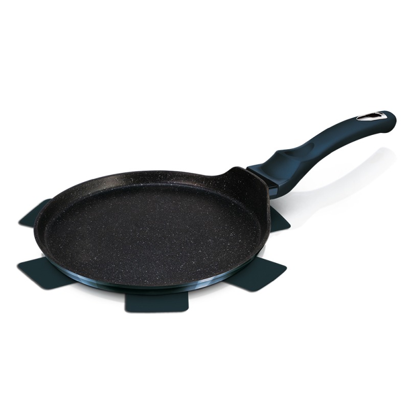 Pánev na palačinky s mramorovým povrchem 28 cm Aquamarine Metallic Line