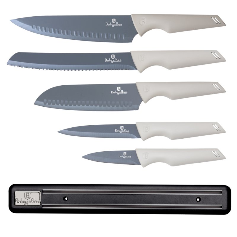 Set cuțite cu suport magnetic 6 buc Colecția Aspen