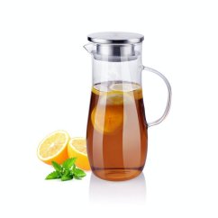Kanvica na čaj aj limonádu z borosilikátového skla 1,4 l