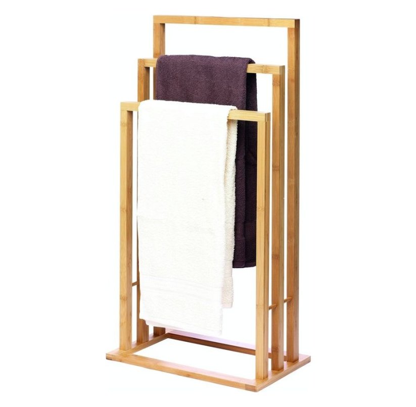 Vešiak na uteráky bambus 42x24x81, 5cm
