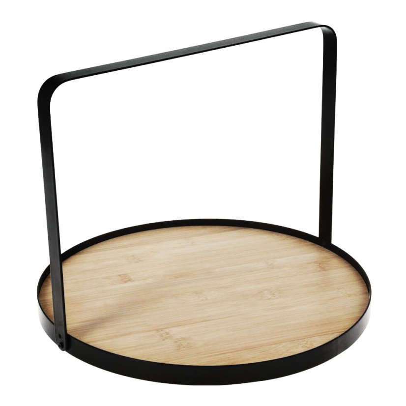 Podnos servírovací s kovovou rukojetí 35 cm