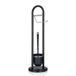 Set toaleta Fabio, negru 19x65 cm