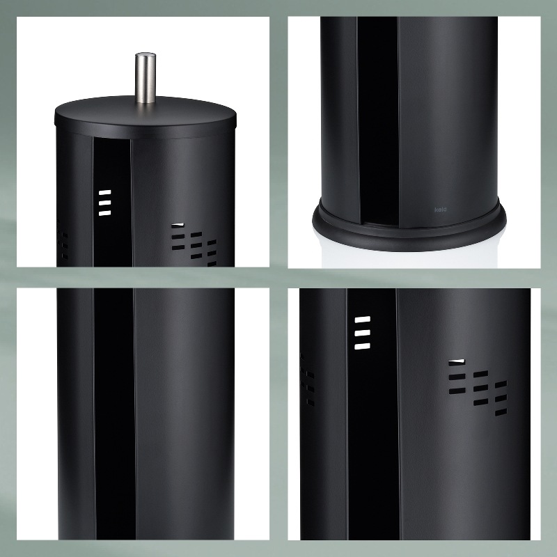 Držiak WC papiera Swing, čierna 14,5x39,5 cm