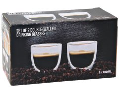 Sklenice na espresso sada 2 ks 100 ml