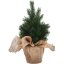 Árbol de Navidad en bolsa de yute 30 cm