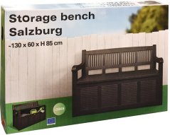 Banca de gradina cu spatiu de depozitare 130x60x85cm