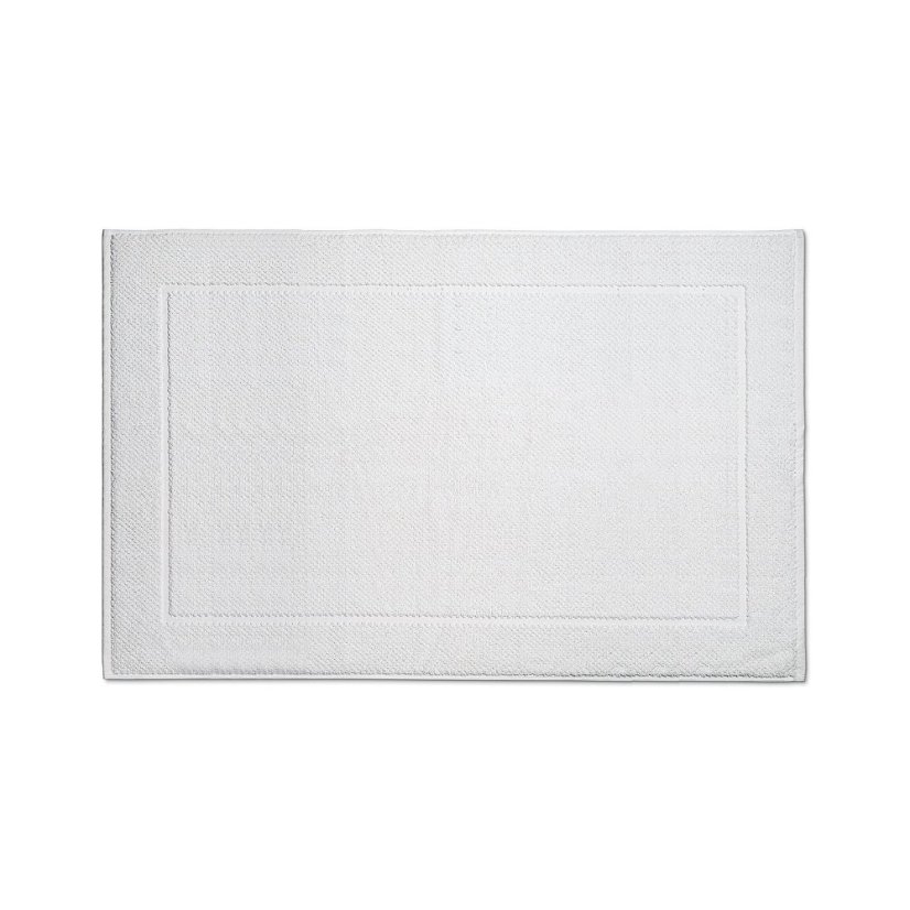 Alfombra de baño LAVINIA 100% bioalgodón blanco 60x100 cm