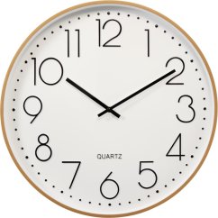 Nástěnné hodiny s přírodním rámem 50,5 cm