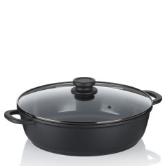 Servírovací pánev ATURA litý hliník černá 32 cm 