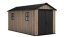 Cabana de grădină Keter Apex 7,5 x 15 Ashwood, cu podea