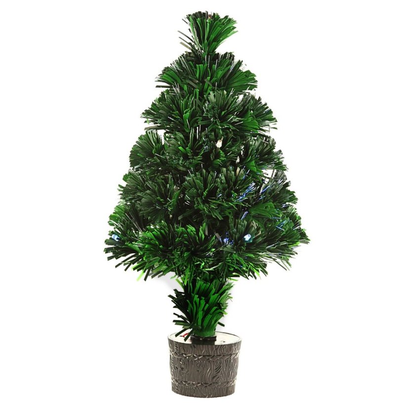 Vánoční stromeček s LED osvětlením 45 cm barevný