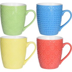 Set cani de 4 portelan 380 ml Set cani de 4 portelan 380 ml