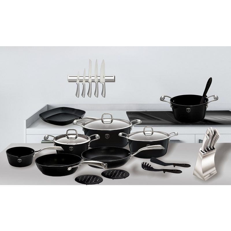 Dóza na potraviny sada 3 ks Royal Black Collection