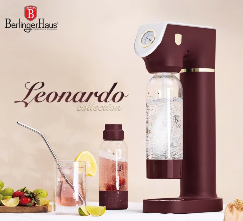 Výrobník sody SODABAR + 2 lahve Leonardo Collection