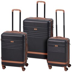 Sada cestovných kufrov 3 ks čierna