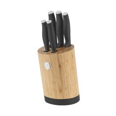 Set cutite cu suport BAMBOO 6 buc Colectia Antracit Set cutite cu suport BAMBOO 6 buc Colectia Antracit