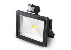 LED Reflektor G21 30W teplá biela, 2104 lm - čierny s PIR čidlom