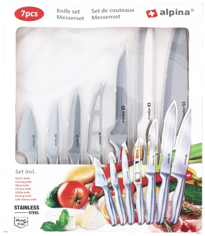 Sada nožů nerez ocel 7 ks