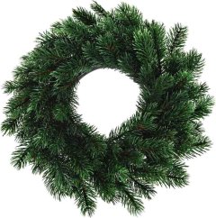 Vánoční věnec na dveře či stůl 35 cm zelená