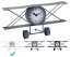 Hodiny stolné designové LIETADLO 30 cm biela