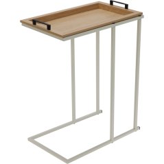 Servírovací podnos - stôl s béžovým rámom