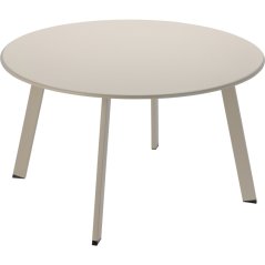 Záhradný stôl okrúhly 70 cm matná krémová