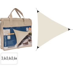 Folie de umbră triunghi 3,6 x 3,6 x 3,6 m cm crem