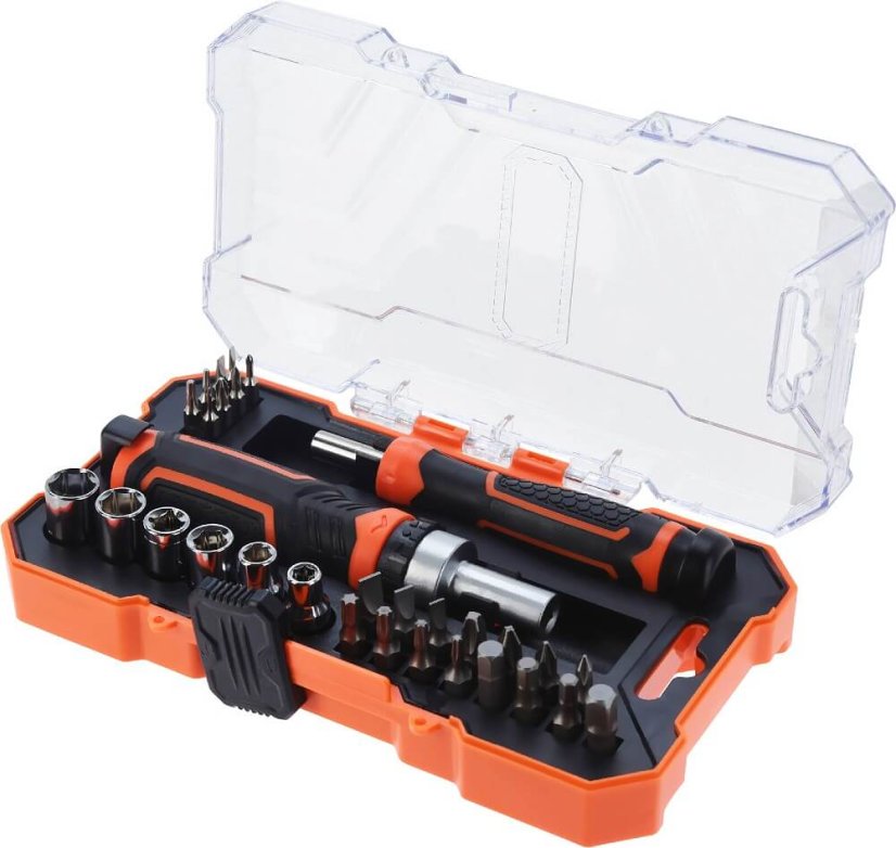 Clichet si surubelnita cu accesorii set 31 buc HARDEN