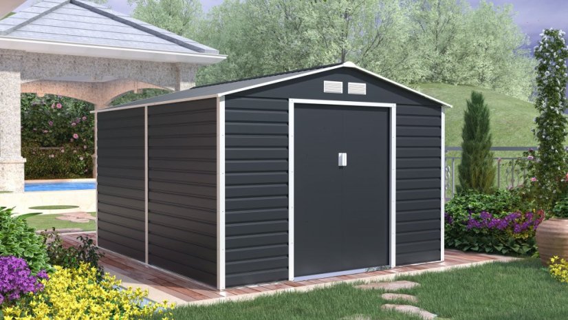Casuta de gradina G21 GAH 884 - 277 x 319 cm, antracit