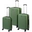 Sada cestovných kufríkov 3ks zelená