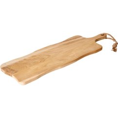 Prkénko krájecí a servírovací teak s rukojetí 59x20 cm Prkénko krájecí a servírovací teak s rukojetí 59x20 cm