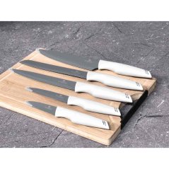 Set cutite cu suprafata antiaderent + placa de taiere 6 buc Aspen Collection