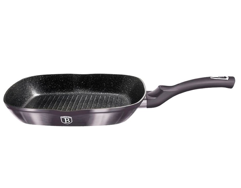 Pánev grilovací s mramorovým povrchem a poklicí 28 cm Carbon PRO Line