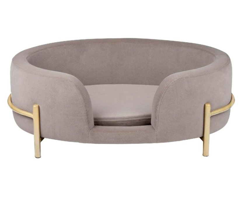 Canapea din catifea pentru pisica si caine 60x40x23cm
