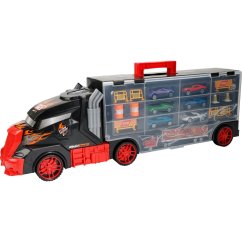 Camion joc caz set de mașini și semne de circulație 17 buc