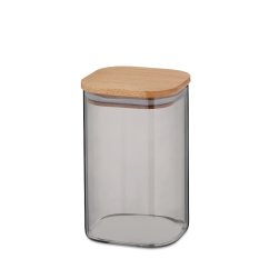 Borcan depozitare sticla / lemn NEA 1,5 l Borcan depozitare sticla / lemn NEA 1,5 l