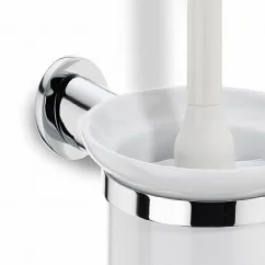 WC štětka s držákem MAKIRA chromovaná mosaz 43 cm