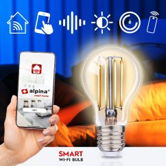 Bec inteligent LED WIFI alb reglabil E27 806LM