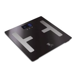 Cântar personal cu măsurare a grăsimii, mușchilor și apei 180 kg gri închis