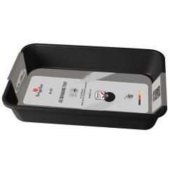 Bandeja de horno con superficie de titanio Colección Negro Mate 40x28,5x7 cm