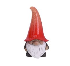Záhradný trpaslík dekorácia 32,5 cm červená