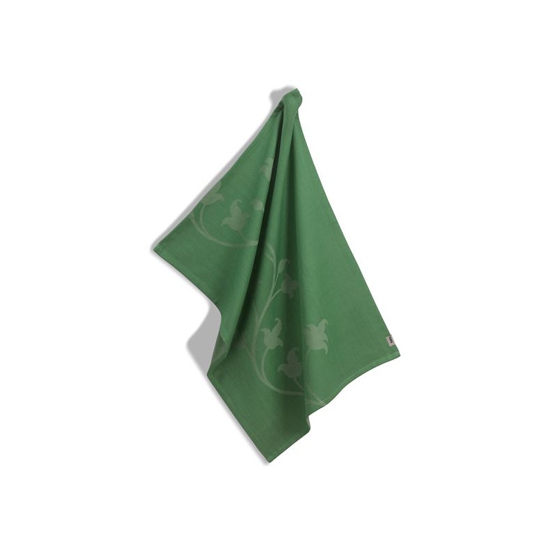 Utěrka Cora 100% bavlna světle zelená/zelený květ 70,0x50,0cm