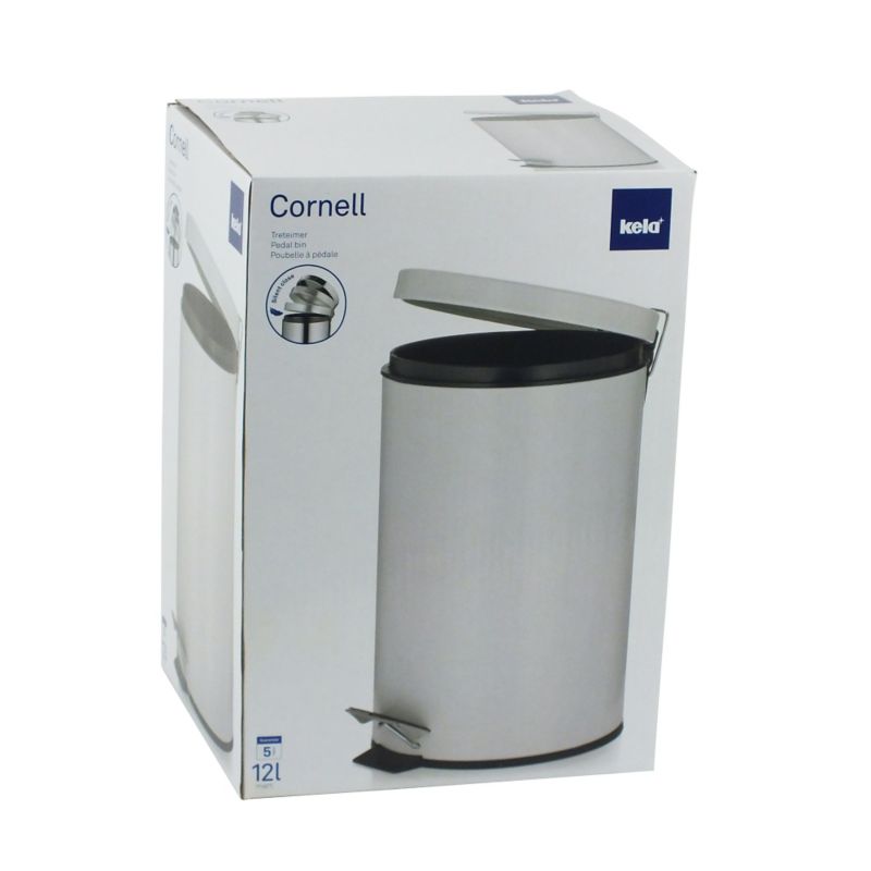 Kôš odpadkový 12 l CORNELL, biela