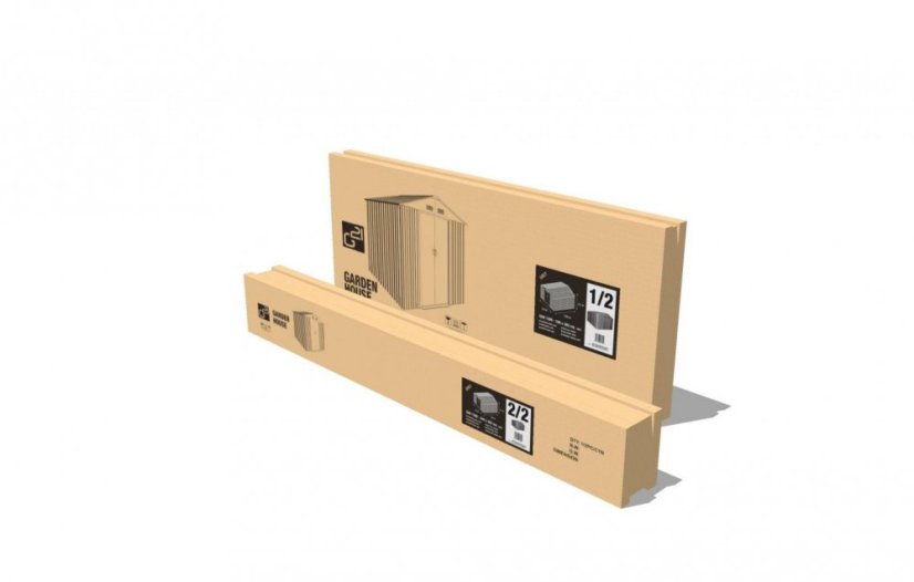 Casuta de gradina G21 GAH 1085 - 340 x 319 cm, gri