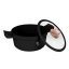 Kastrol s titanovým povrchem a poklicí 24 cm Black Rose Collection